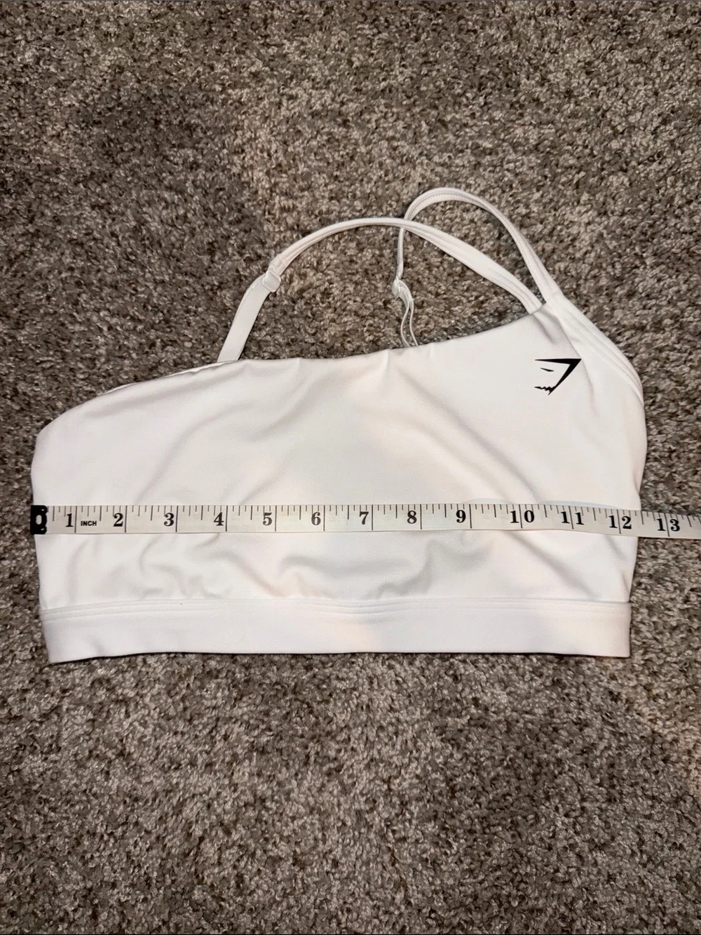 Gymshark One-Strap Sports Bra White